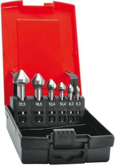 JUEGO AVELLANADORES CÓNICOS WN HSS FORMA C 75º VÁSTAGO CILINDRICO FORMAT