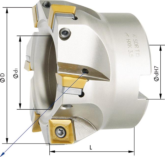 CABEZAL PORTACUCHILLAS ANGULAR 90º REFRIGERACION INTERNA PARA SDMT12