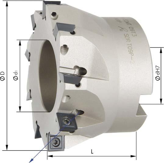 CABEZAL PORTACUCHILLAS ANGULAR 90º REFRIGERACION INTERNA PARA SOMT09