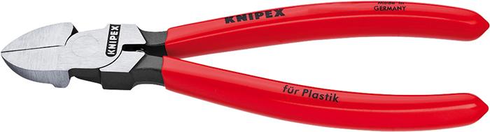 ALICATE DE CORTE DIAGONAL PARA PLÁSTICO, SIN BISEL KNIPEX