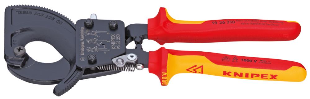 CIZALLA CORTACABLES CON CARRACA VDE KNIPEX