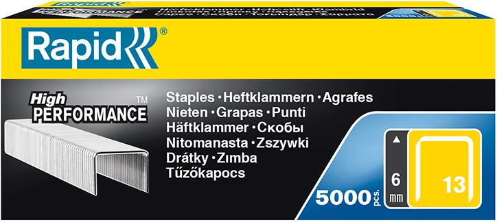 CAJA 5000 GRAPAS TIPO 13 ACERO RAPID