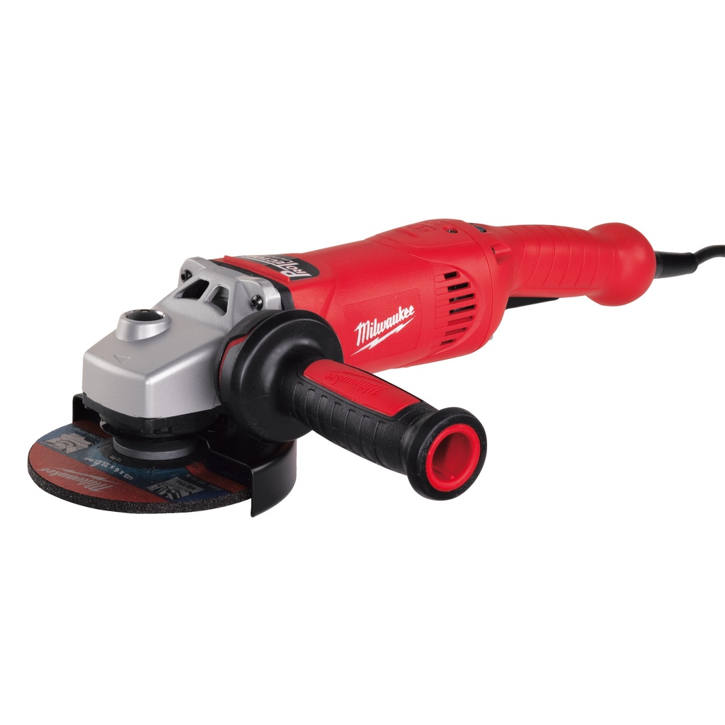 AMOLADORA ANGULAR DE 1750W, DIÁMETRO DEL DISCO 125MM, VELOCIDAD VARIABLE 2000-7600RPM, AVS, FIXTEC™, ANTI-KICKBACK, RELÉ DE BAJA TENSIÓN, INTERRUPTOR DE BOTÓN CON BLOQUEO AGV17-125INOX