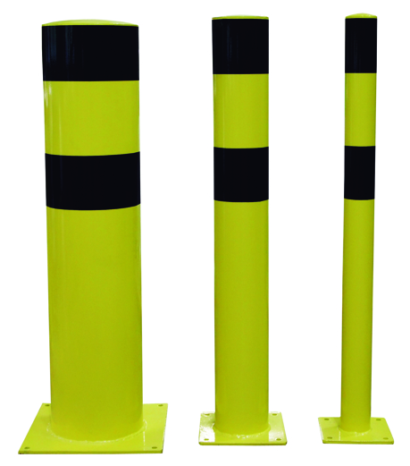 POSTE DE PROTECCIÓN POT90NJ - AMARILLO/NEGRO 90X1200MM