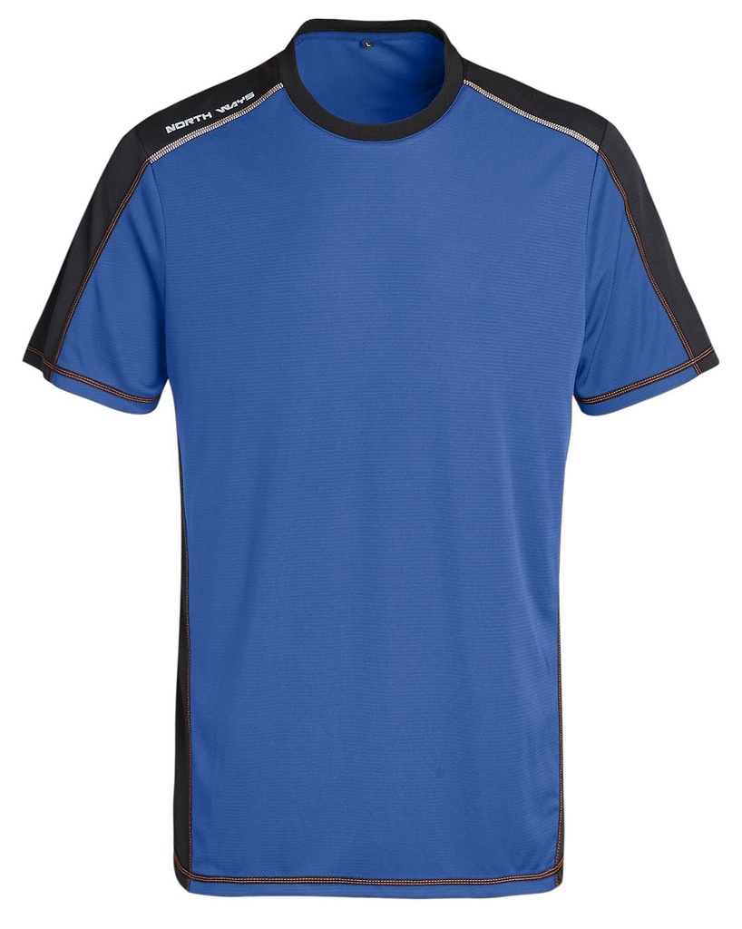 CAMISETA TÉCNICA GRIS Y NEGRA  1416 HALLEY TALLA 3XL