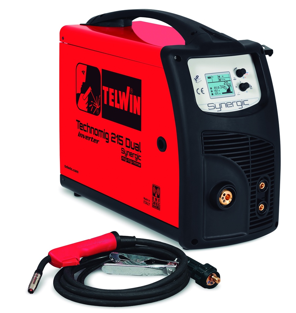 SOLDADORA INVERTER HILO TECHNOMIG 215 DUAL SYNERGIC