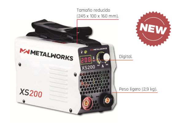 SOLDADORA INVERTER XS200 + MALETA+ ACCESORIOS