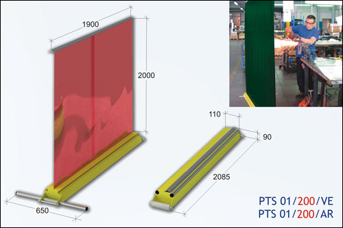 PANEL PROTECTOR DE SOLDADURA COLOR NARANJA