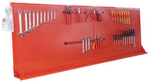 PANEL PORTAHERRAMIENTAS GR17 - ROJO 2000X140X830MM
