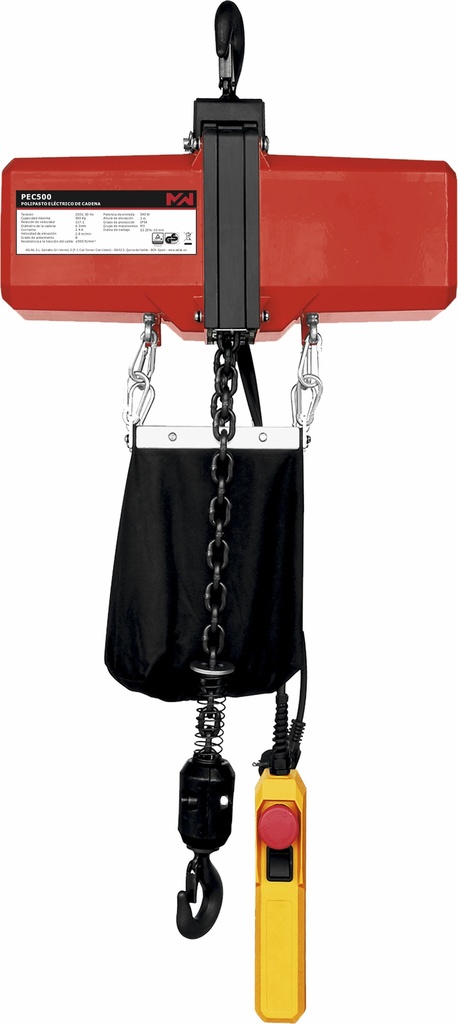 POLIPASTO ELÉCTRICO DE CADENA PEC500 - 500KG/6M