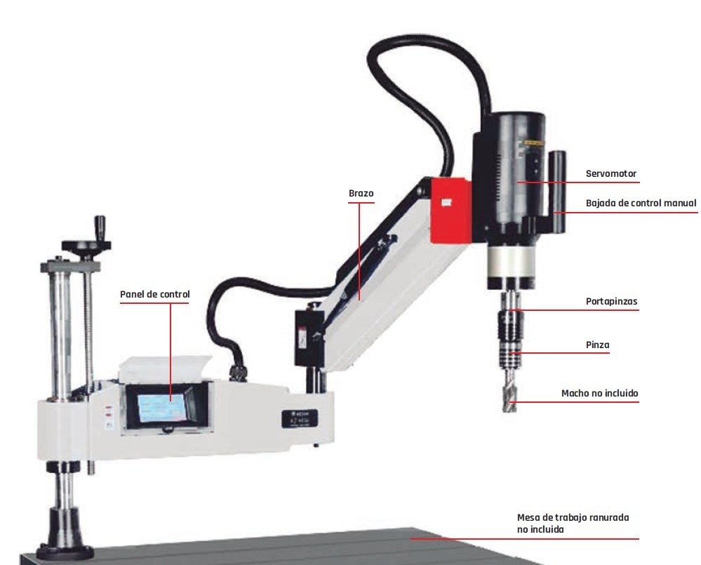 ROSCADORA ELÉCTRICA DE BRAZO MWKZ12H – M3-M12