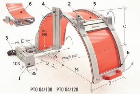 PROTECCION DE TORNO PTO 04/100