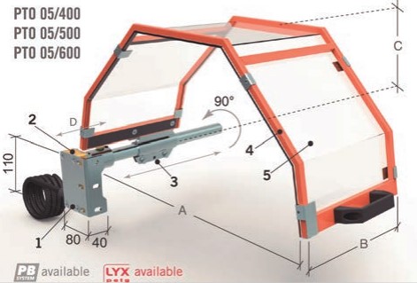 PROTECCION DE TORNO PTO 05/500