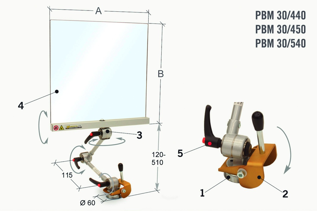 PROTECTOR CON SOPORTE MAGNETICO PBM 30/450