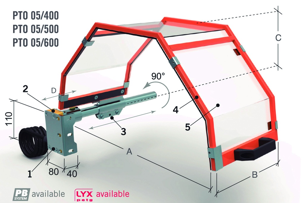 PROTECCION DE TORNO PTO 05/400