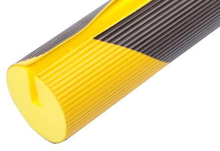 PROTECTOR VIGAS PU208NJ - AMARILLO/NEGRO 750XØ40X(20X8)MM