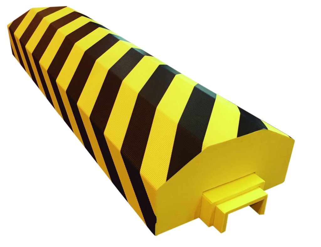 PROTECTOR PARA RACK PUX1001 - AMARILLO/NEGRO 1000X300X150MM