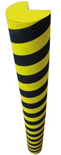 PROTECTOR DE ESQUINAS PU10025 - AMARILLO/NEGRO 1000X100X50MM