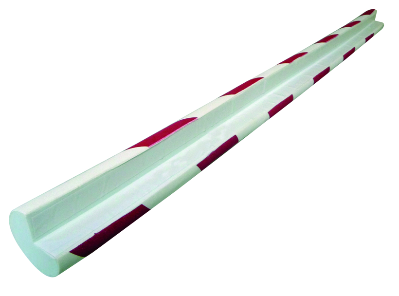 PROTECTOR DE ÁNGULO PU4025RB - ROJO/BLANCO 750X40X25MM