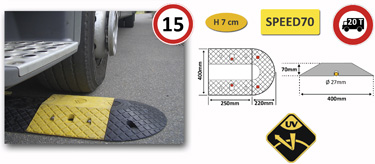 JUEGO DE 2 AMORTIGUADORES SPEED70/2019 - AMARILLO/NEGRO 400X250X70MM