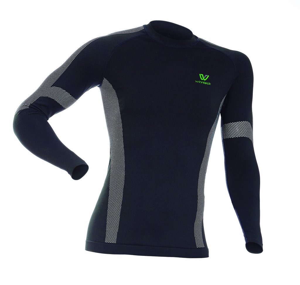 CAMISETA SMAR'T'ECK WFIT08 NEGRA M/L