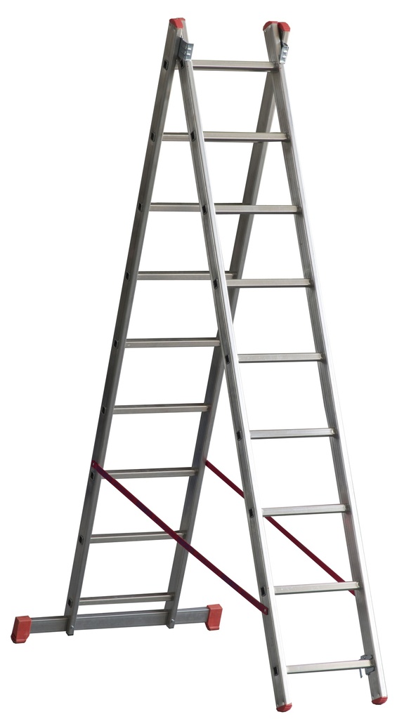 ESCALERA TRANSFORMABLE DOBLE OR209 - 9+9 PELDAÑOS