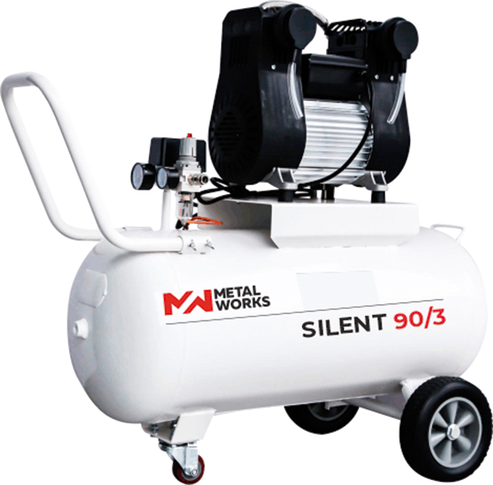 COMPRESOR SILENT 90 SILENCIOSO SIN ACEITE 90L.