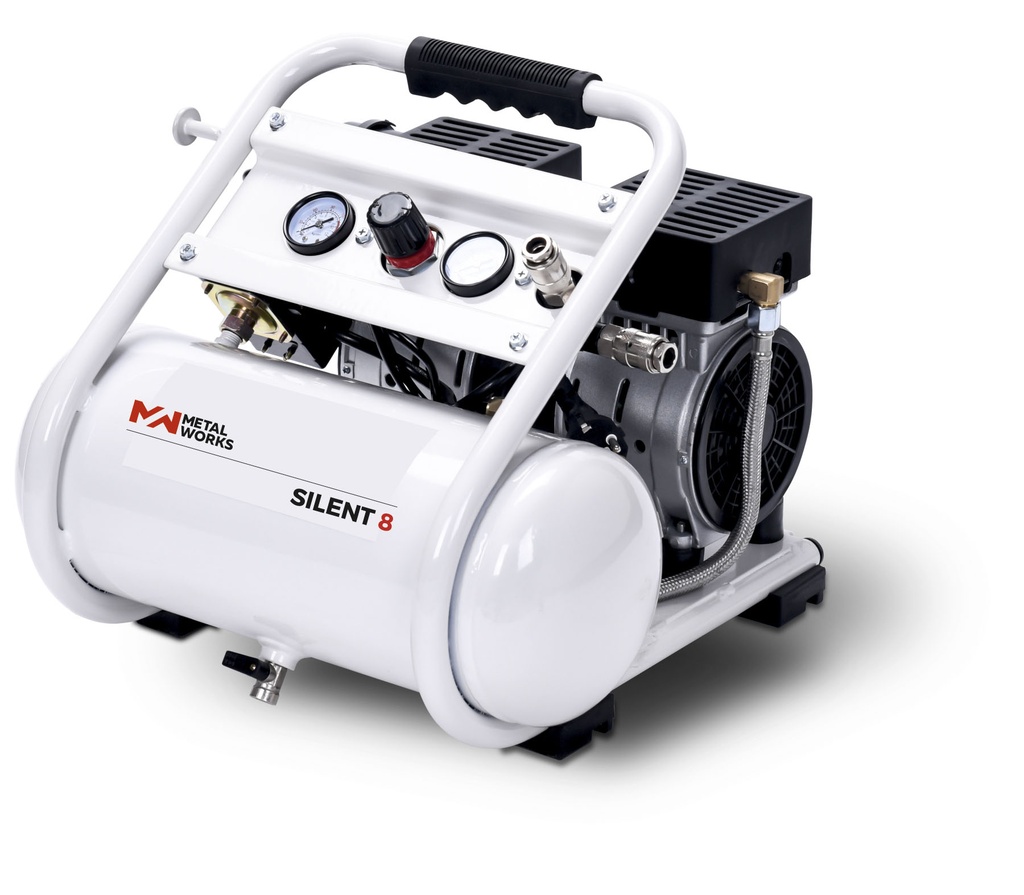 COMPRESOR SILENT 8 - SIN ACEITE 8L.