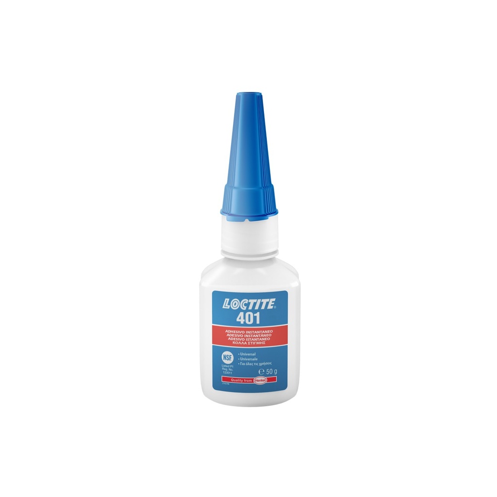 LOCTITE 401 ADHESIVO INSTANTÁNEO USO GENERAL (Botella  50 g)