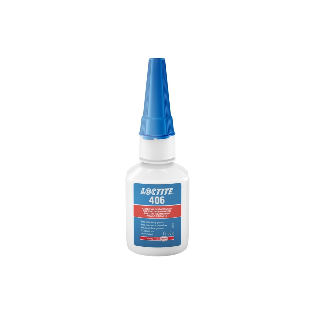 LOCTITE 406 ADHESIVO INSTANTÁNEO ELASTÓMEROS (Botella  50 g)