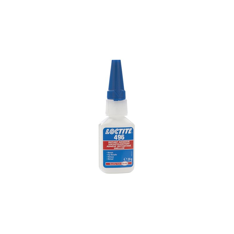 LOCTITE 496 ADHESIVO INSTANTÁNEO METALES VISCOSIDAD MEDIA (Botella  20 g)