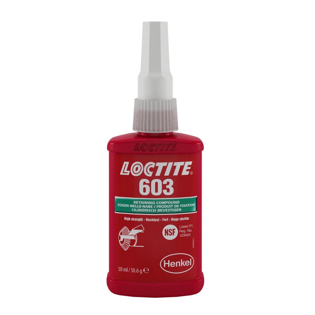 LOCTITE 603 RETENEDOR MONTAJES AJUST PIEZAS ACEITADAS (Botella  50 ml)