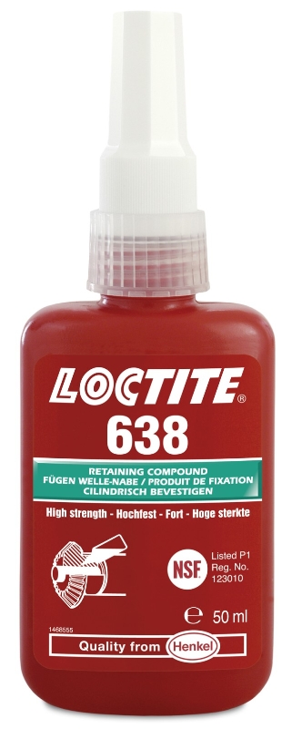LOCTITE 638 RETENEDOR MONTAJES HOLGADOS (Botella  50 ml)