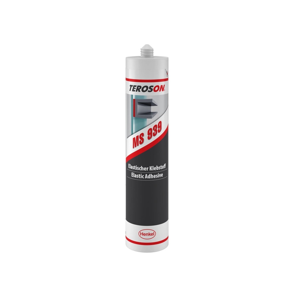 TEROSON MS 939 ADHESIVO ELÁSTICO NEGRO 290ml