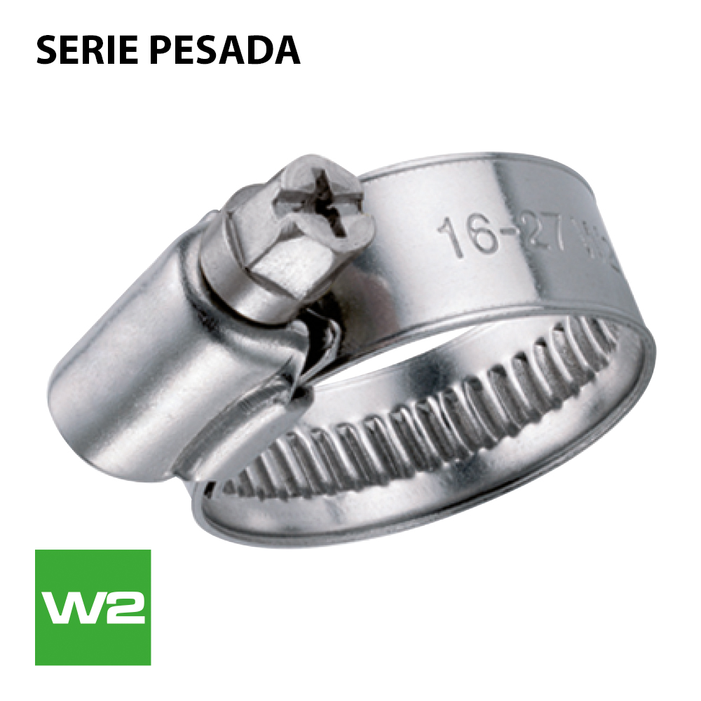 CAJA DE ABRAZADERAS SIN FIN SERIE PESADA W2 12MM ZN/A2