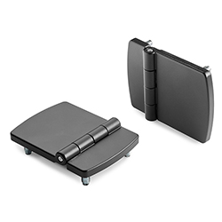 BISAGRA PLANA ASIMÉTRICA CON ESPIGAS ROSCADAS