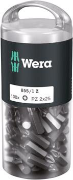 CAJA DE 100 PUNTAS 1/4" PHILLIPS 25MM WERA