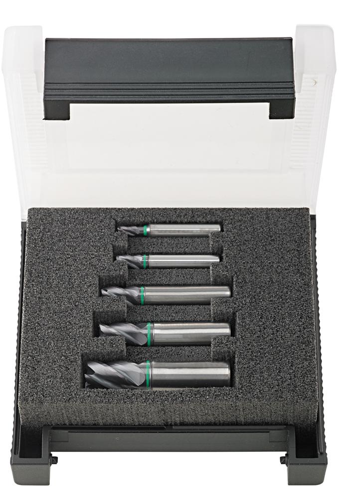 JUEGO FRESAS FRONTALES MDI 4-12MM 5 PIEZAS TIALN TIPO UNI Z4 HB 35º-38º FORMAT