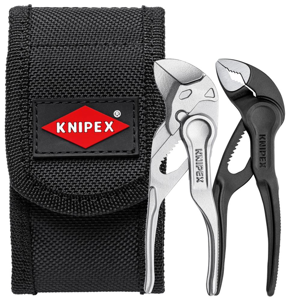 JUEGO ALICATES MINI 2PZAS. EN FUNDA CINTURÓN KNIPEX  