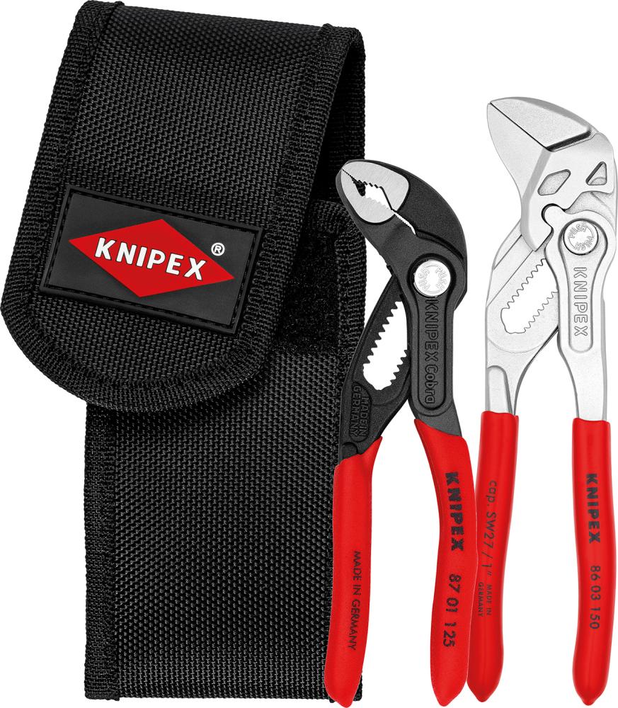 JUEGO ALICATES MINI 2PZAS. EN FUNDA CINTURÓN KNIPEX  