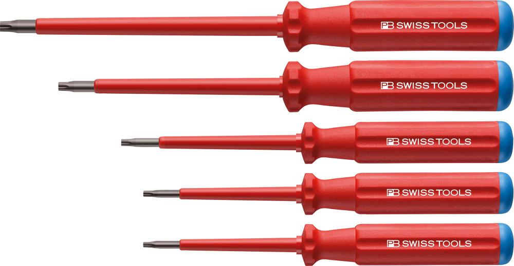 JUEGO DESTORNILLADORES VDE 5 PIEZAS TORX EN CARTÓN CLASSIC PB SWISS TOOLS