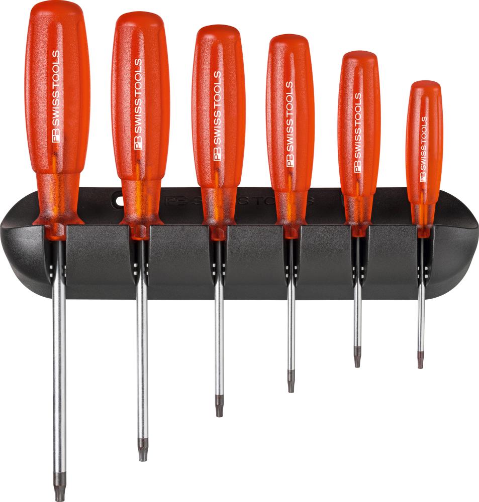 JUEGO DESTORNILLADORES 6 PIEZAS TORX EN SOPORTE MURAL MULTICRAFT PB SWISS TOOLS