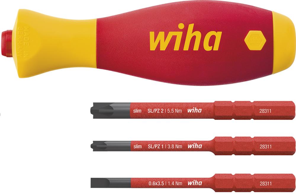 JUEGO DE DEST. VDE 4 PZAS. SOFTFINISH WIHA  