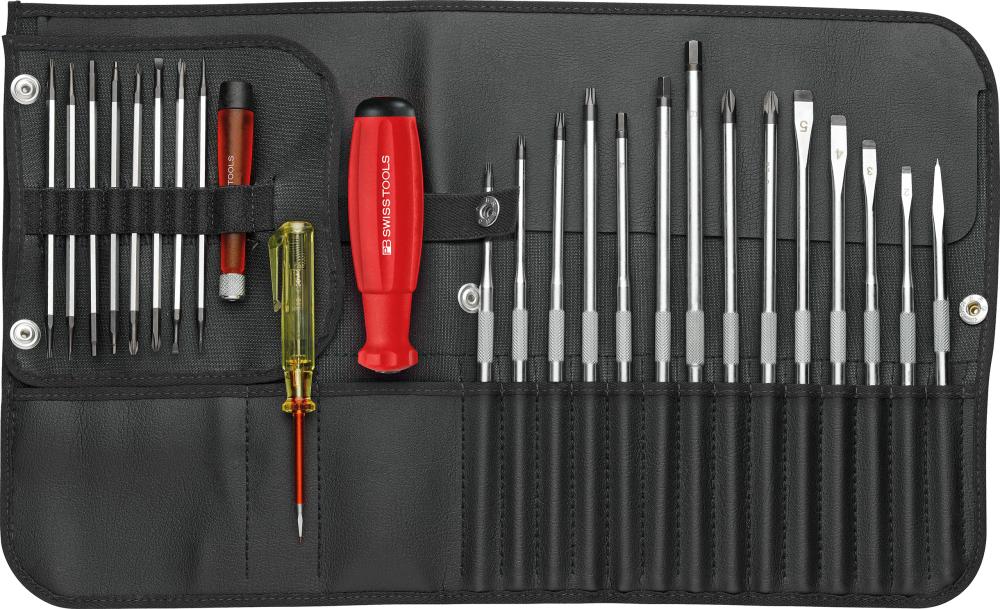 JGO VARILLAS RECAMBIO 25 PZAS, BOLSA ENROLLABLE PB SWISS TOOLS 