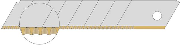 HOJA DENTADA TIN 18MM PAQUETE 10 UDS LUTZ BLADES 