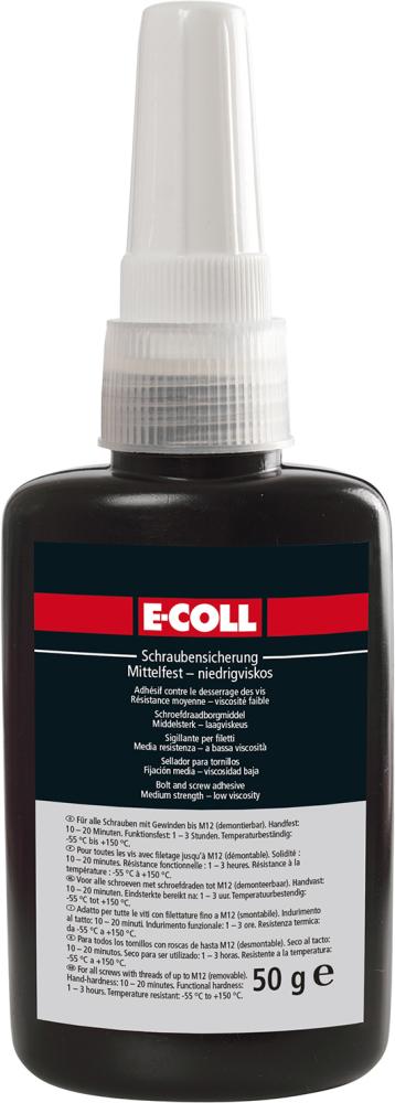 FIJADOR DE TORNILLOS EU MEDIA-DURA BAJA VISCOSIDAD 50G E-COLL