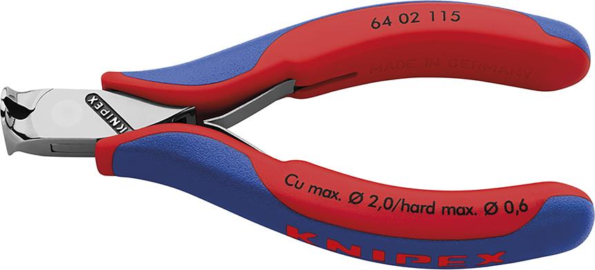 ALICATE DE CORTE FRONTAL ELÉCTRICO 115MM CON FACETA KNIPEX