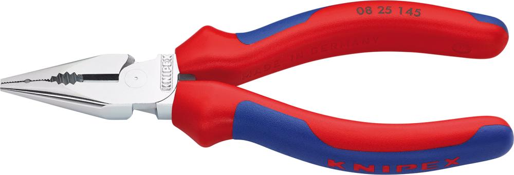 ALICATE COMBINADO DE     PUNTA CROMADA145MM CONMANGO PLASTICO  KNIPEX