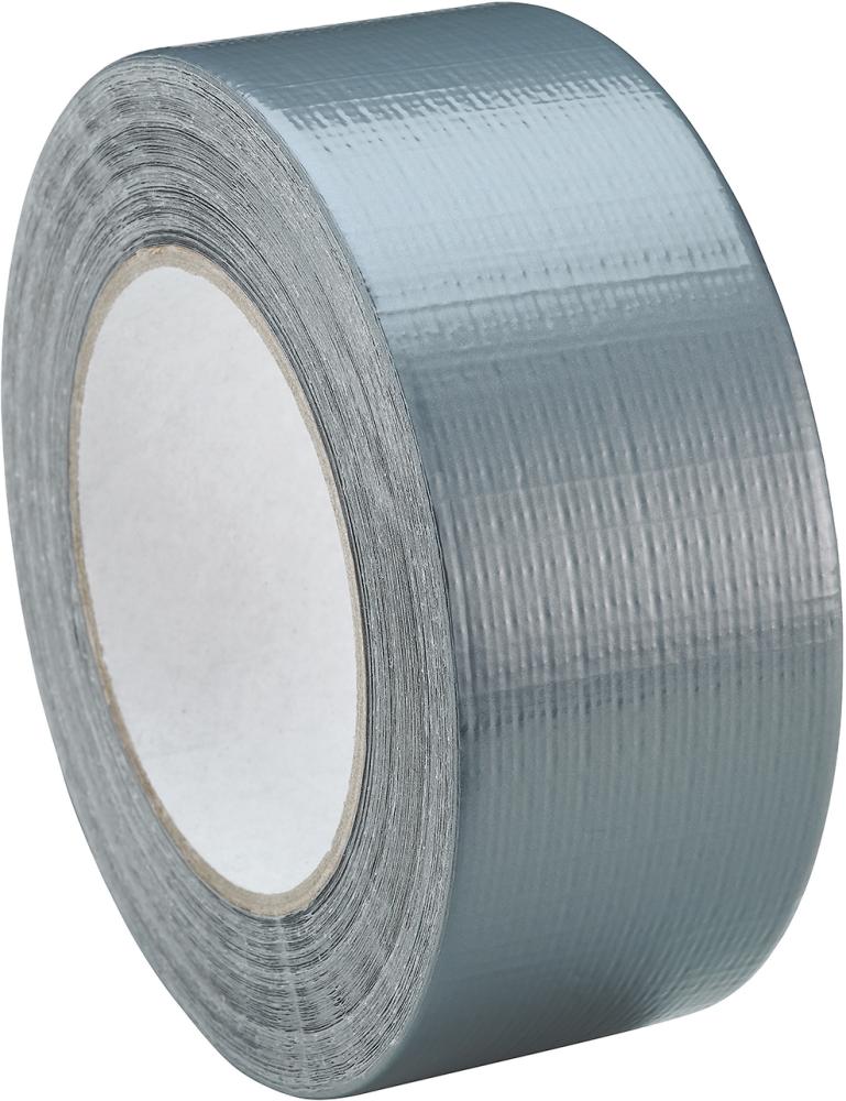 CINTA ADHESIVA TELA AC10 50M X 50MM, PLATA  