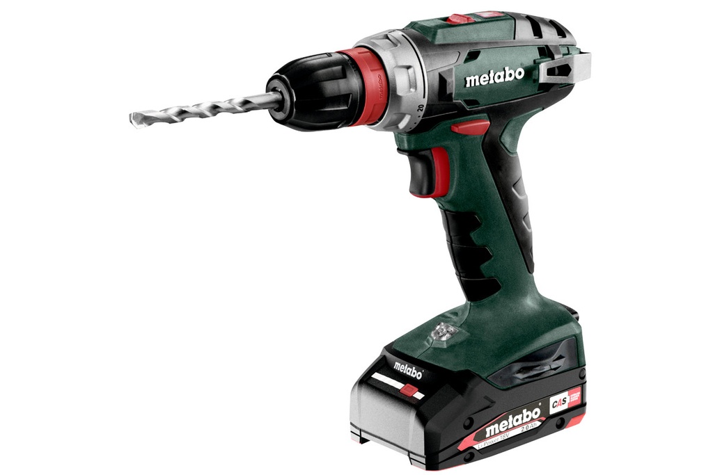 TALADRO ATORNILLADOR DE BATERIA METABO BS 18 QUICK - PORT. 10 MM (2x Li-POWER 2.0 Ah)